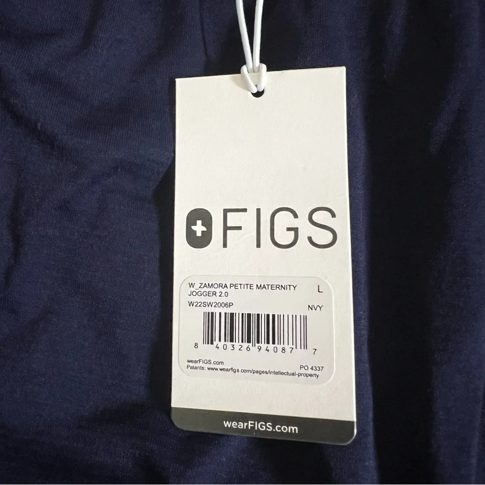 NWT Figs Women’s Maternity Jogger Scrub Pants Navy Size L Petite - Picture 7 of 7